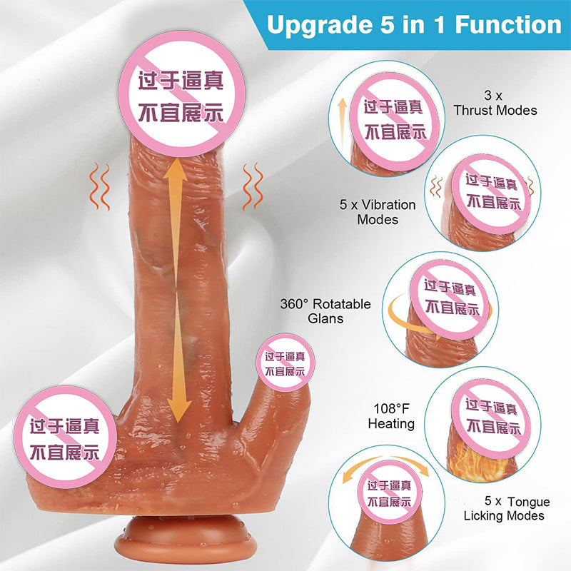 Dildo Vibrator Sex Toys for Women, Realistic Dildo, Masturbator with Automatic Thrusting	Vibrating Dildo