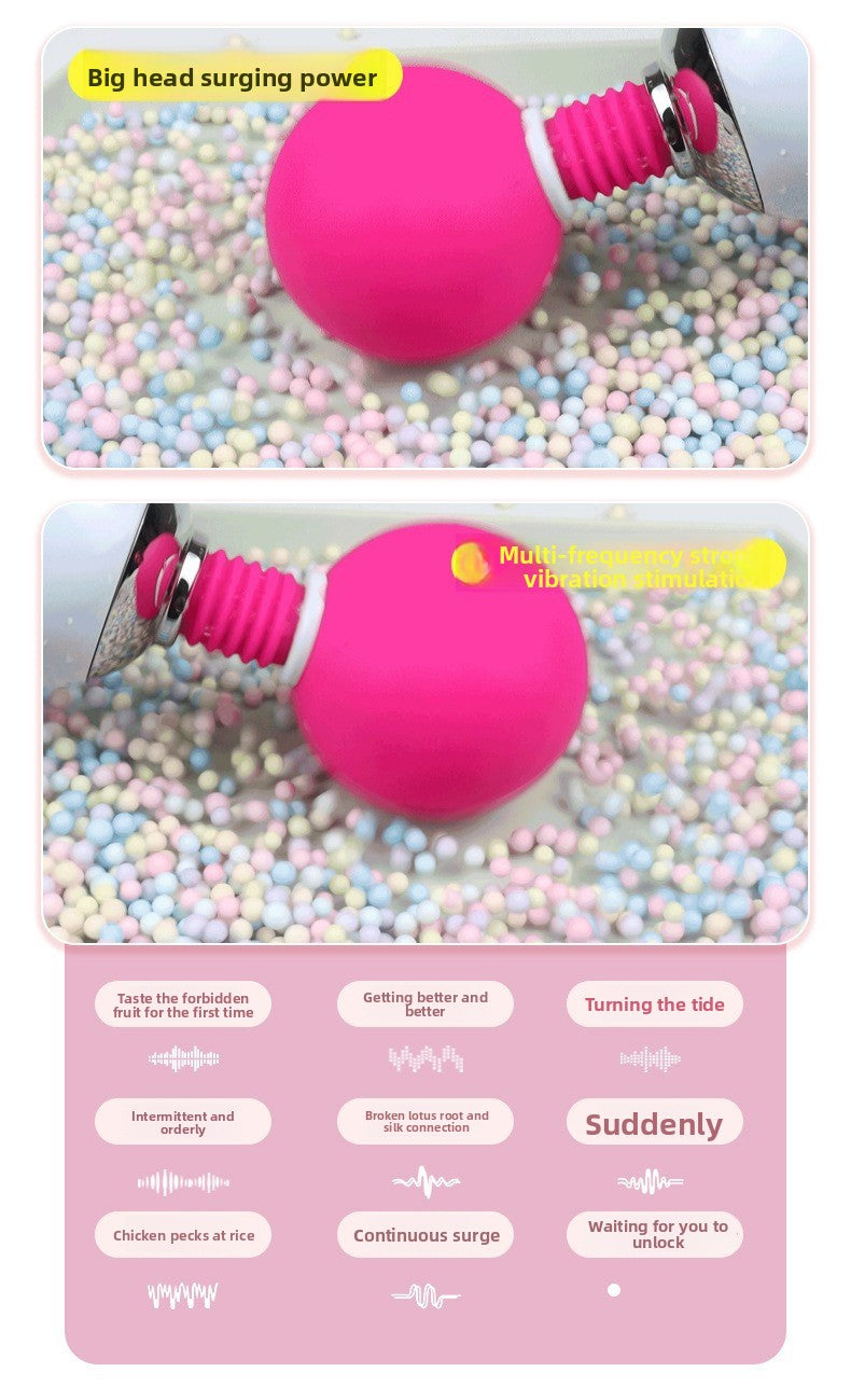 Female Sex Toys Factory Vibrator Female Instant Orgasm Masturbator Large Head Strong Vibration Adult Products AV Massage Stick