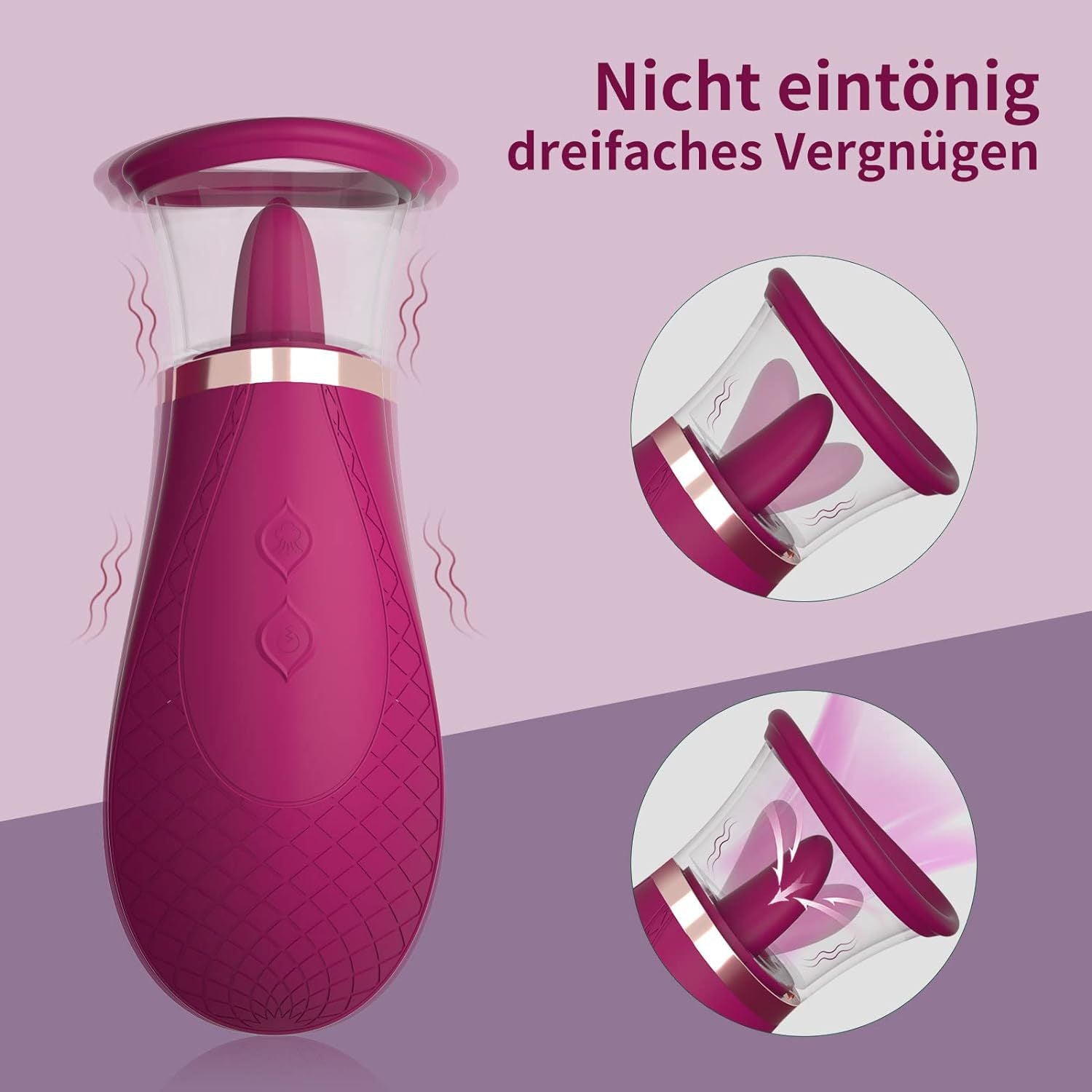 Tongue Licking Device Clitoral Stimulation Sucking Female Products Sex Toys Female Masturbator Female Orgasm Licking Device