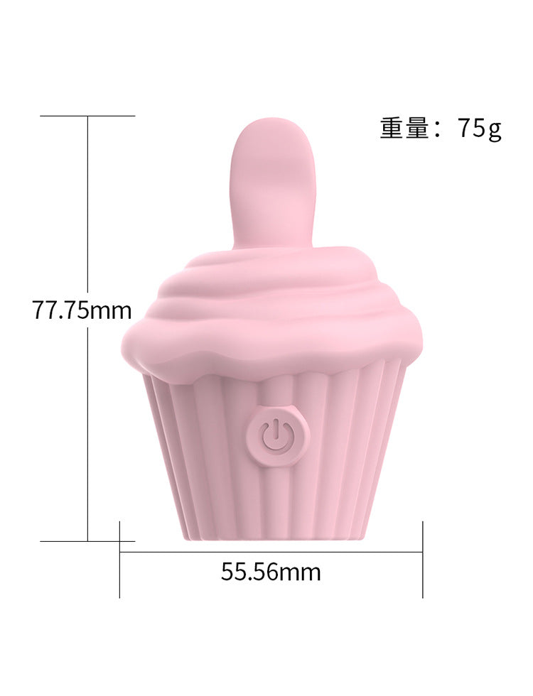 Ice Cream Multi-frequency Instant Tongue Licking Vibrator Female Masturbator Magnetic Charging Adult Sex Toy