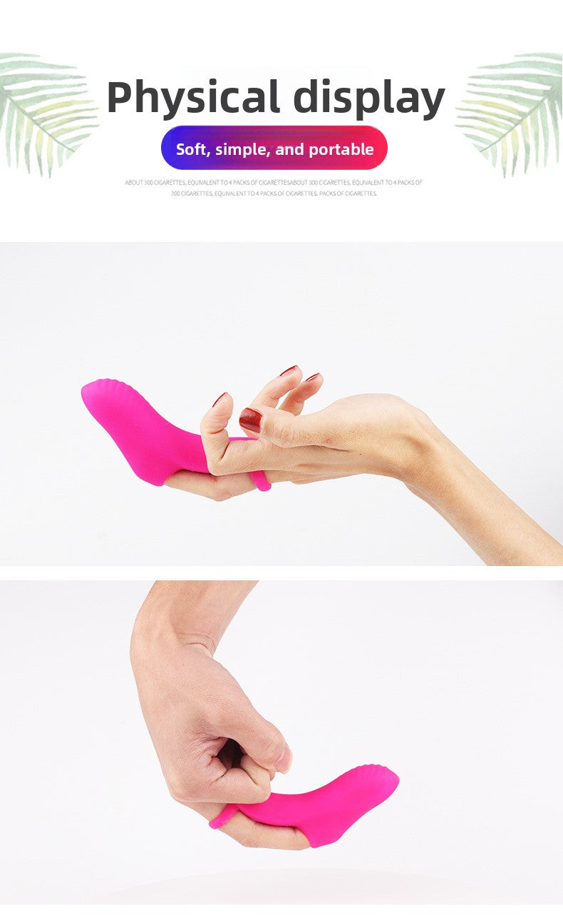 Intimate Finger Vibrator Female Masturbator G-spot Vibrating Finger Sleeve Female Masturbation