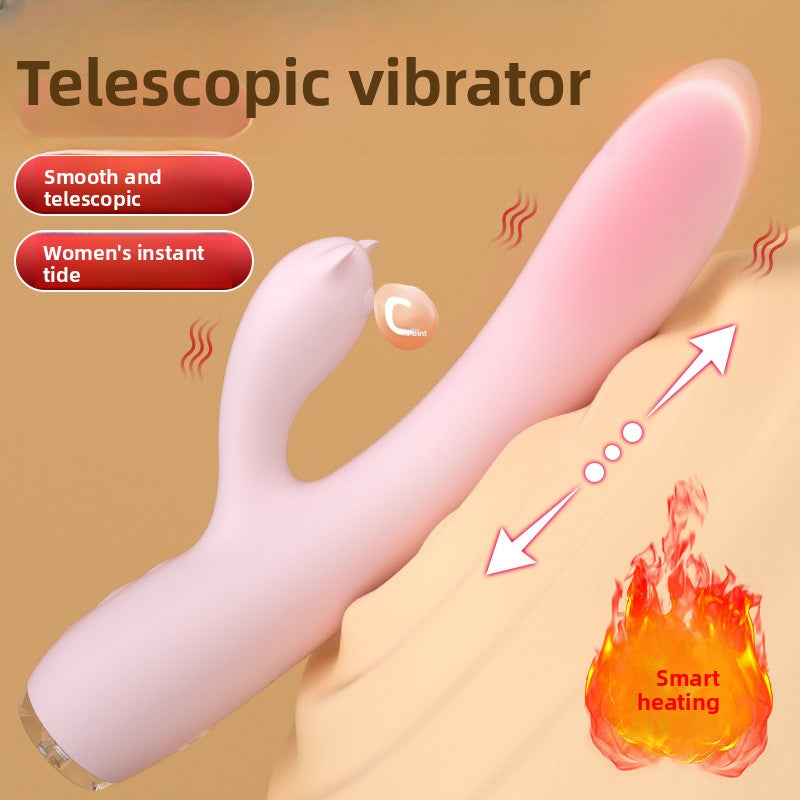 Female Masturbator Automatic Telescopic Vibrator Heating Instant Climax Masturbation Stick Female Products Erotic Vibrator Insertion