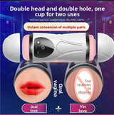 Telescopic Electric Aircraft Cup Fully Automatic Penis Trainer Adult Supplies Male Masturbator
