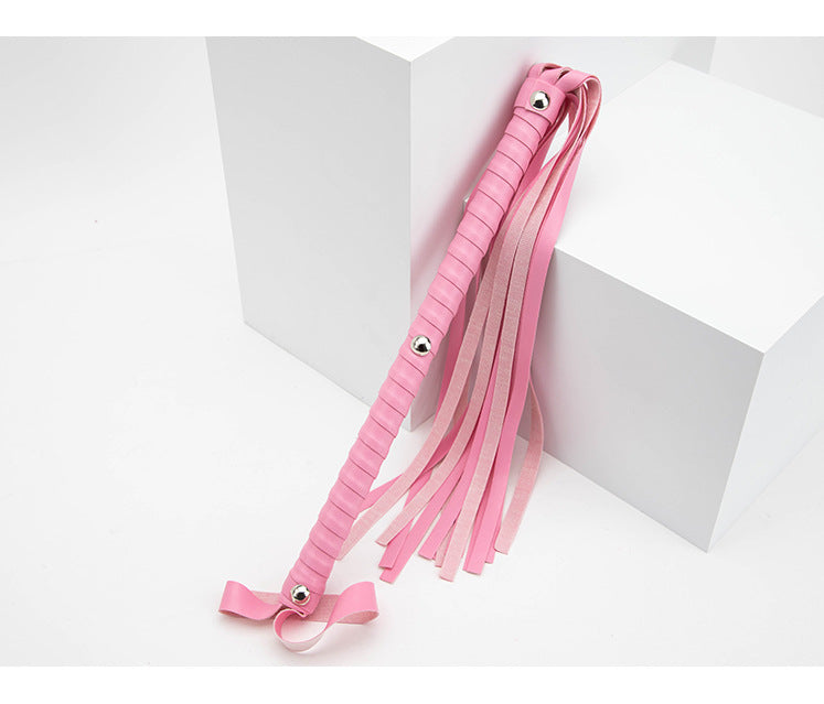 SM Sex Toys Long Handle Whip PVC Three-Nail Loose Whip Punishment Queen Whip Alternative Adult Products