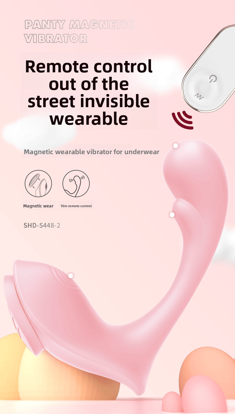 Remote Control Vibrator for Women, Wearable Adult Sex Toy, Invisible Wearable Vibrator for Underwear, Wearable Outside, Non-Virginity