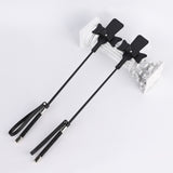Sexy SM Props Bowknot Long Whip Wand Female Slave Training Teasing Slapping Bat Adult Products