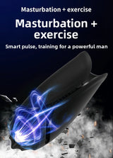 Automatic Vibrating Masturbator with Tongue Licking and Strong Shock for Men