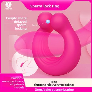 Semen Locking Ring Male Masturbator Testicle Trainer Penis Sleeve Adult Products Semen Locking Vibrating Ring