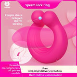 Semen Locking Ring Male Masturbator Testicle Trainer Penis Sleeve Adult Products Semen Locking Vibrating Ring