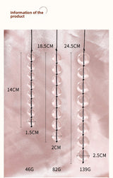 Sex Toys SM Props Anal Development Glass Beads Anal Plug SM Training Masturbation Anal Beads Alternative Adult Products