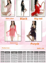 Sexy Lingerie for Women Plus Size See-through Temptation Strap Sexy Lace Nightdress Sleepwear Emotional Supplies Set
