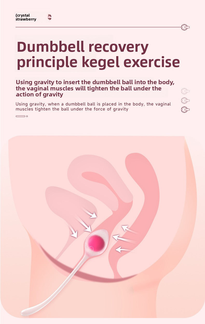Vaginal Dumbbell Pelvic Floor Muscle Repair Sex Toys Kegel Ball Dumbbell Vaginal Exerciser Can Be Pasted