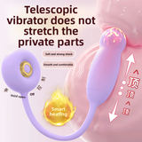 Heated Telescopic Vibrator Strong Vibration Adult Female Toy Insertable Female Masturbation Vibrator Sex Toy