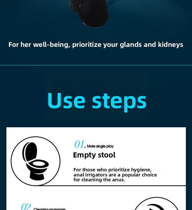 Seductive Prostate Backcourt Massager Male and Female Masturbation Orgasm Model for Adults