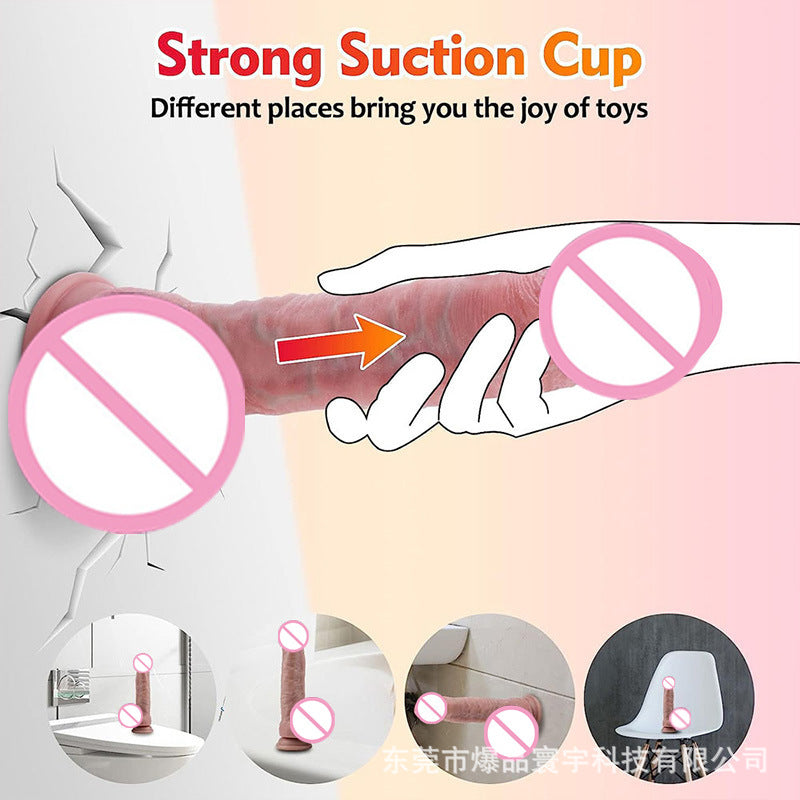 Liquid Silicone High Realistic Vibration Telescopic Heatable Simulation Dildos Female Masturbator Vibrator Couple Fun