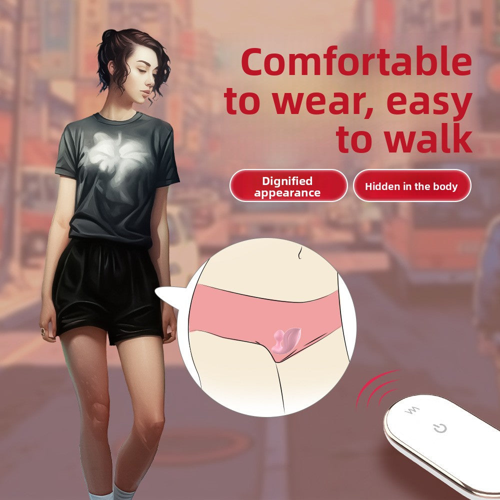 Outdoor Wearable Remote Control Vibrator for Women, Invisible Anti-Slip Sex Toy, Strong Vibration Masturbator
