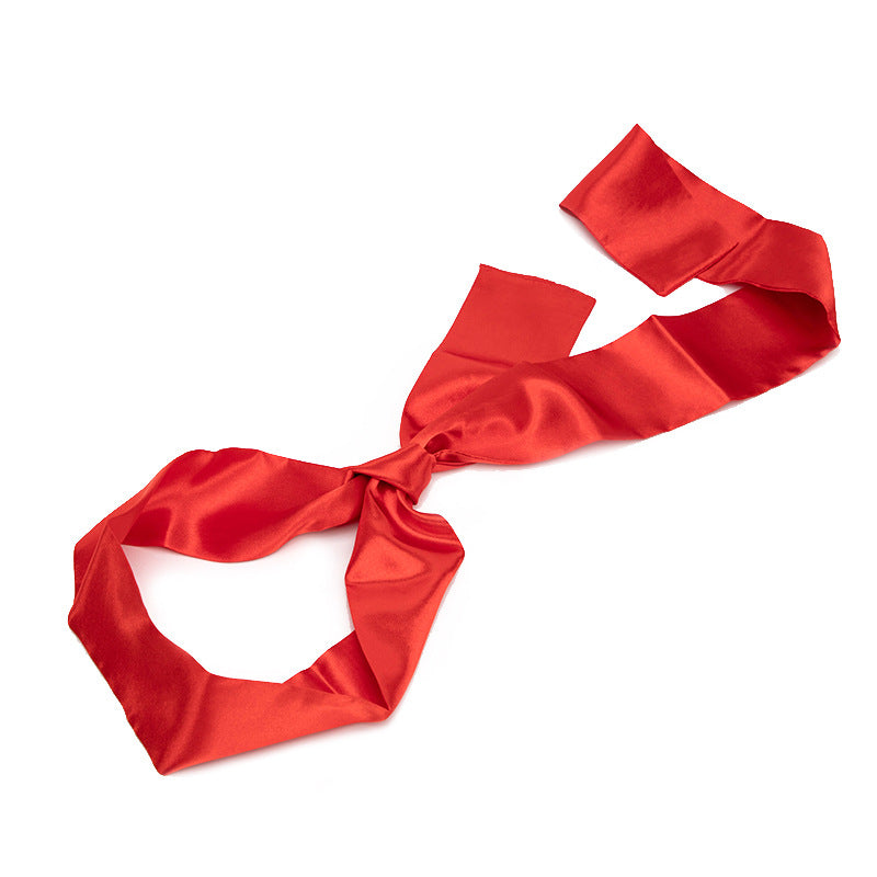 SM Props Imitation Silk Satin Sexy Blindfold Couple Flirting Bondage Restraints Handcuffs Adult Products