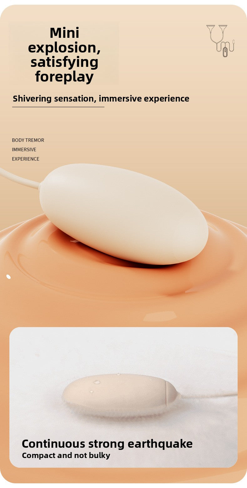 Double Cover Breast Suction Vibrator Strong Vibration Female Masturbator Shared Toy