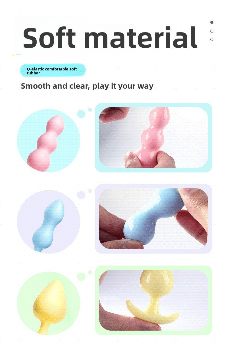 Female Anal Plug for Couples Flirting Tail Large Bead Masturbator Adult Products