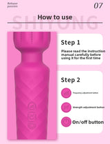 Customized AV Female Vibrator Adult Electric Massage Stick G-Spot Instant Climax Sex Toys