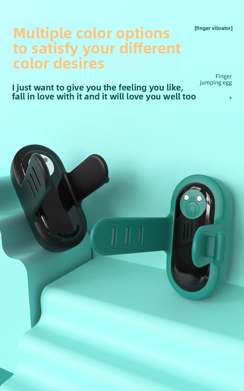 Finger Vibrator Female Masturbator Clitoral Stimulation Effort-Saving Vibrating Finger Ring Erotic Finger Vibrator