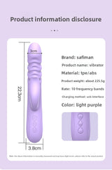 Multi-frequency Telescopic Automatic Heating G-spot Instant Thrusting Vibrating Massager Wand Female Essential Masturbation Device