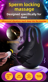Semen Locking Ring Male Masturbator Testicle Trainer Penis Sleeve Adult Products Semen Locking Vibrating Ring