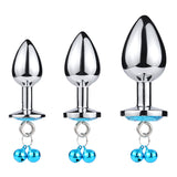 Metal Bell Heart-Shaped Anal Plug Adult Sex Toys Back Chamber Expansion Traction Chain Masturbation