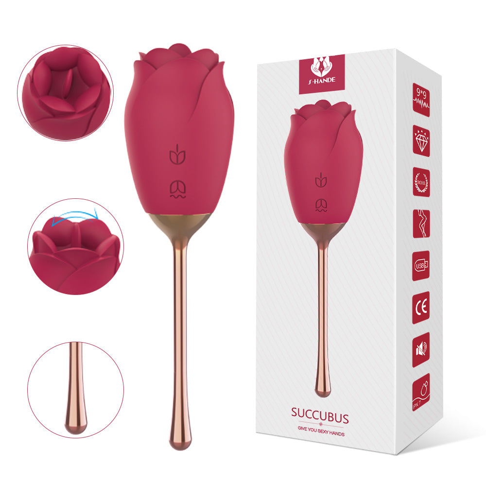 Gift Rose Tongue Licking Vibrator Sex Toys Female Products Pleasure Device Adult Sex Products Female Use Device