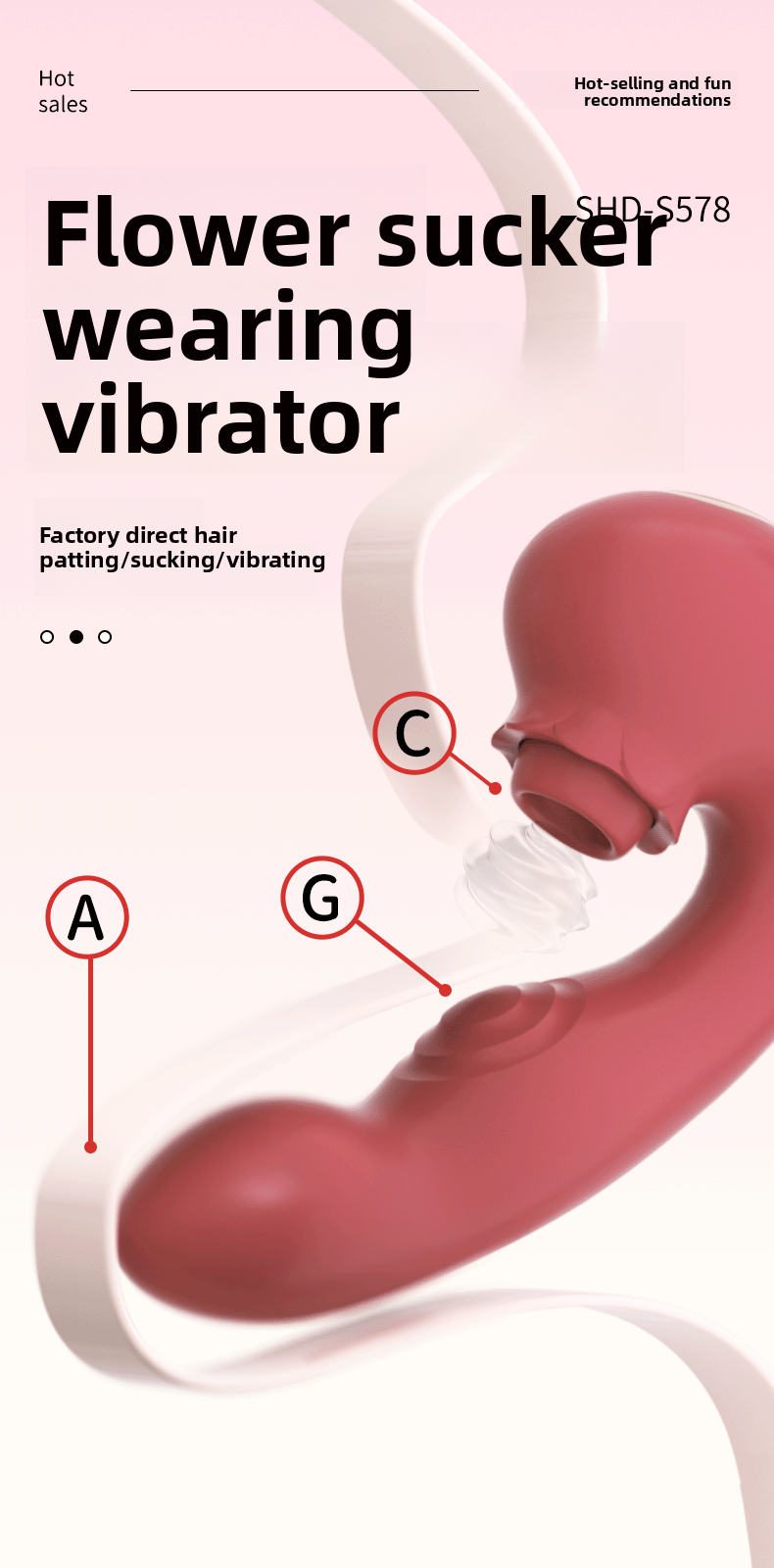 New Vibrator Female Masturbator Adult Toy Insertion Patting Adult Sex Toy Vibrator