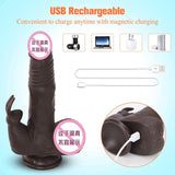 Electric Fake Penis Realistic Dildo Telescopic Vibrating Liquid Silicone Female Masturbator Machine Adult Sex Toys