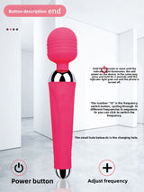 Female Vibrating Massager Masturbation Orgasm AV Vibrator Adult Couple Sex Toys