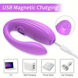 Specially Designed U-Shaped Vibrator Multi-Frequency Unisex Resonance Masturbation Instant Tide Wearable Adult Sex Toy