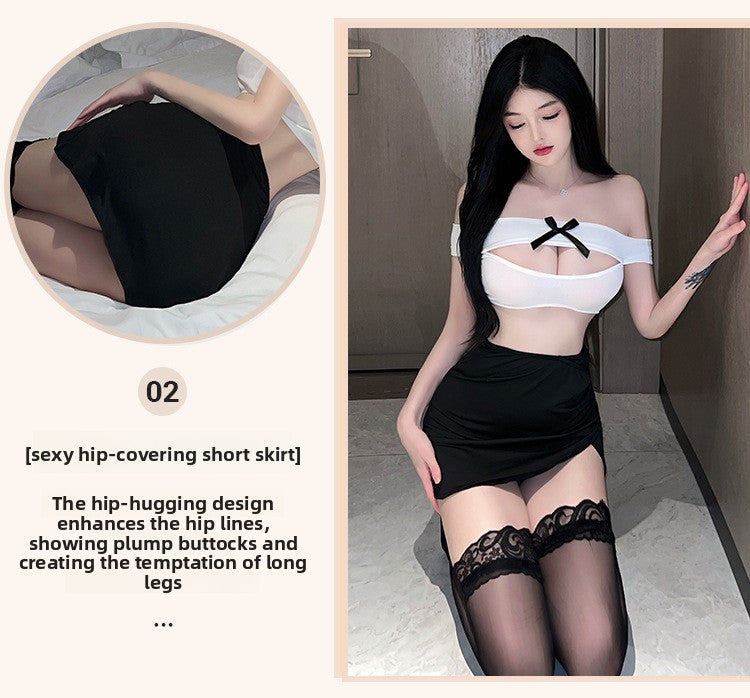 Sexy Female Secretary Temptation Lingerie Flirting Lingerie Passion Set Uniform Sexy