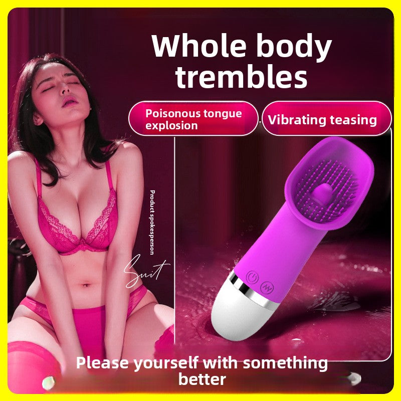Hot-selling Female Masturbator Poison Dragon Tongue Licking Multi-frequency Vibrator Stimulating Adult Sex Toys
