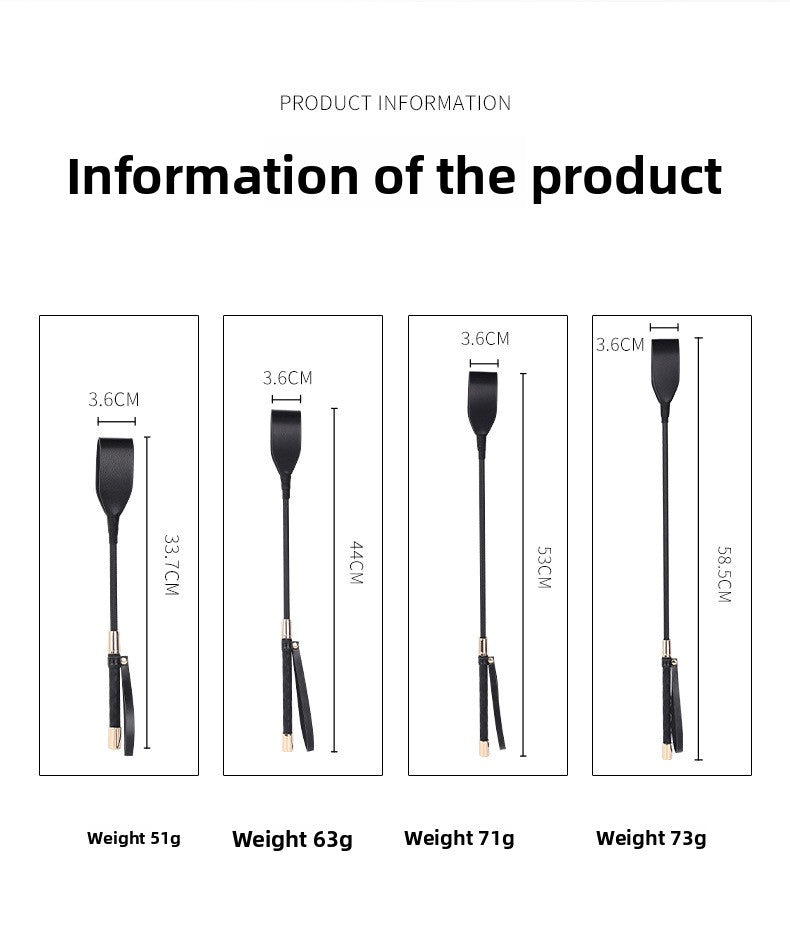 Sex Toys SM Props Punishment Leather Pat SP Tools Black Long Rod Pointer Alternative Torture Tools