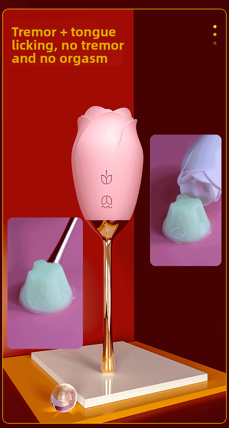 Gift Rose Tongue Licking Vibrator Sex Toys Female Products Pleasure Device Adult Sex Products Female Use Device