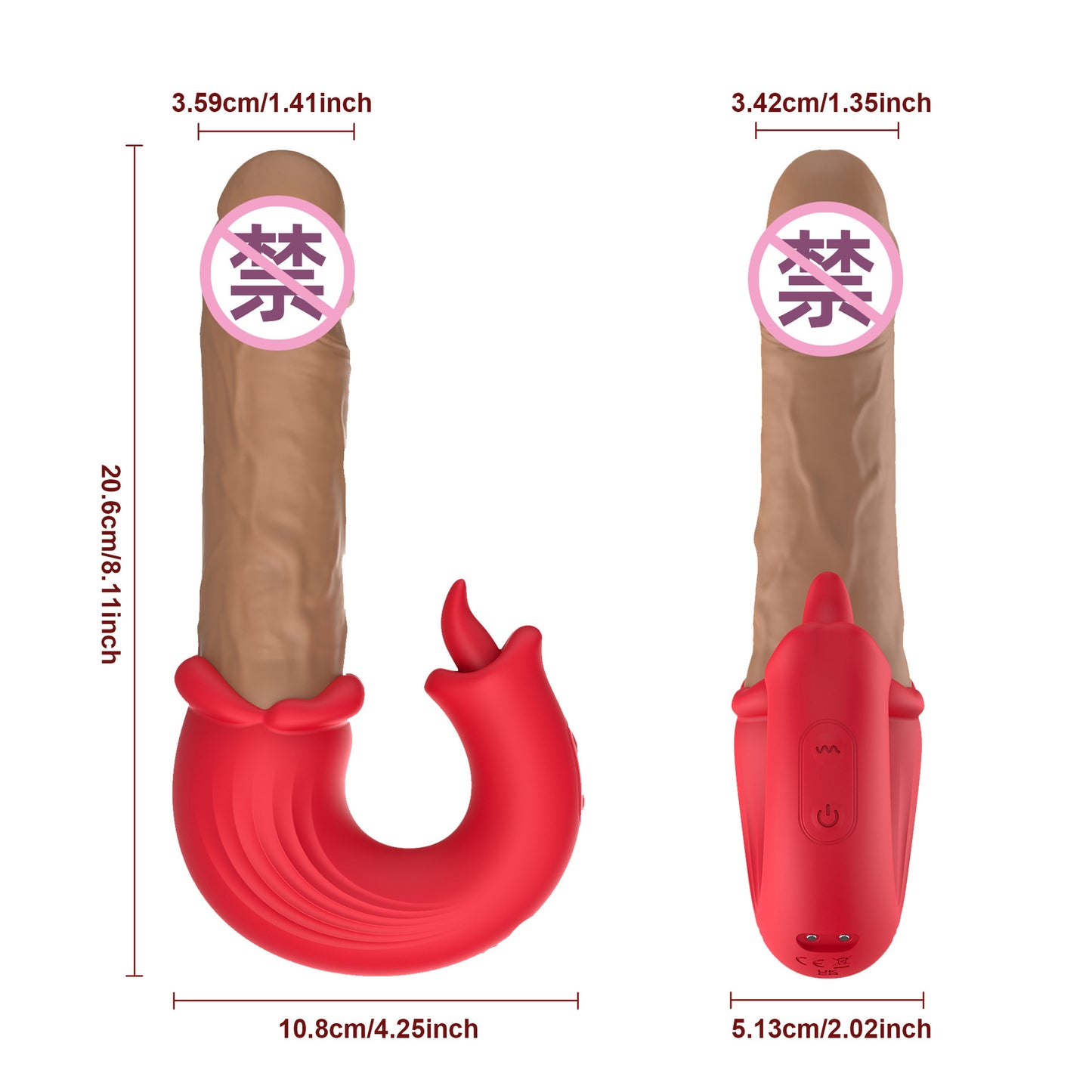 Female Telescopic Tongue Licking Vibrator Orgasm Masturbation Device Couples Adult Bed Sex Toys