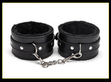 Sex Toys SM Props Back Binding Cross Buckle Plush 3-Piece Set SM Training Binding Handcuffs Footcuffs Adult