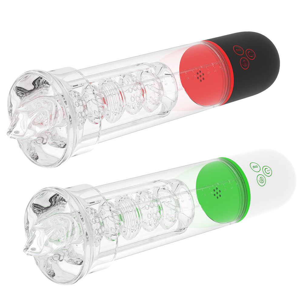 Airplane Cup Male Masturbator Penis Stretching Trainer Intelligent Muscle Building Training Masturbation Cup