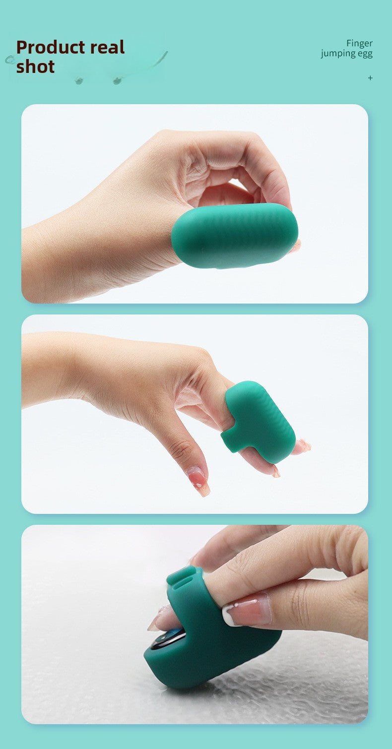 Finger Vibrator Female Masturbator Clitoral Stimulation Effort-Saving Vibrating Finger Ring Erotic Finger Vibrator
