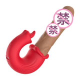 Female Telescopic Tongue Licking Vibrator Orgasm Masturbation Device Couples Adult Bed Sex Toys