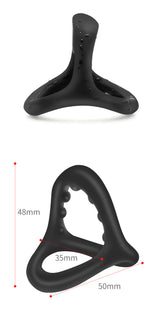 Shark Head Semen Locking Ring Liquid Silicone Male Wearable Prepuce Ring Resistant Ring Physical Delay Adult Products