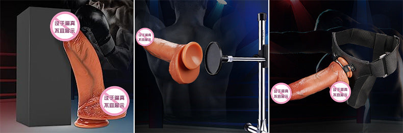 Cross-Border Hot-Selling Female Fake Penis Masturbator Giant Big Devil Realistic Dildo Extra Large Manual Dildo