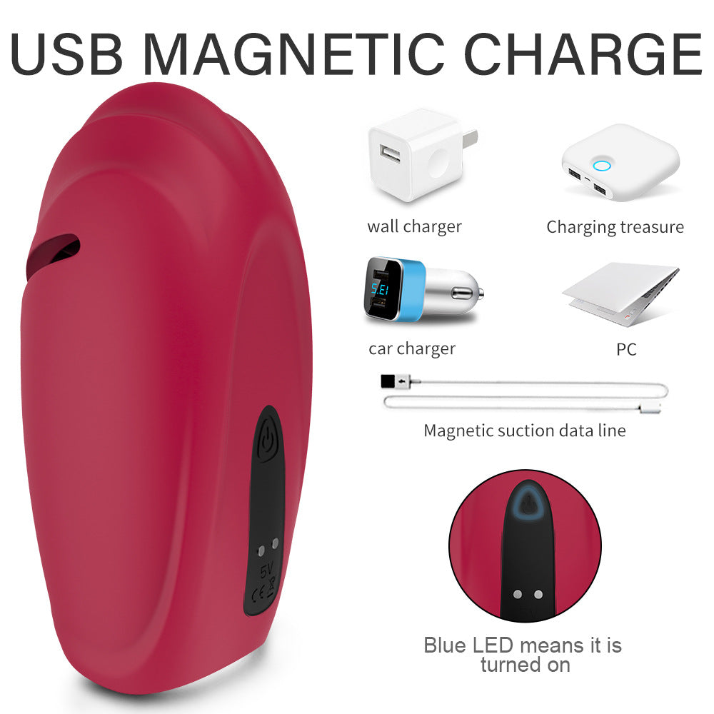 Automatic Vibrating Masturbator with Tongue Licking and Strong Shock for Men