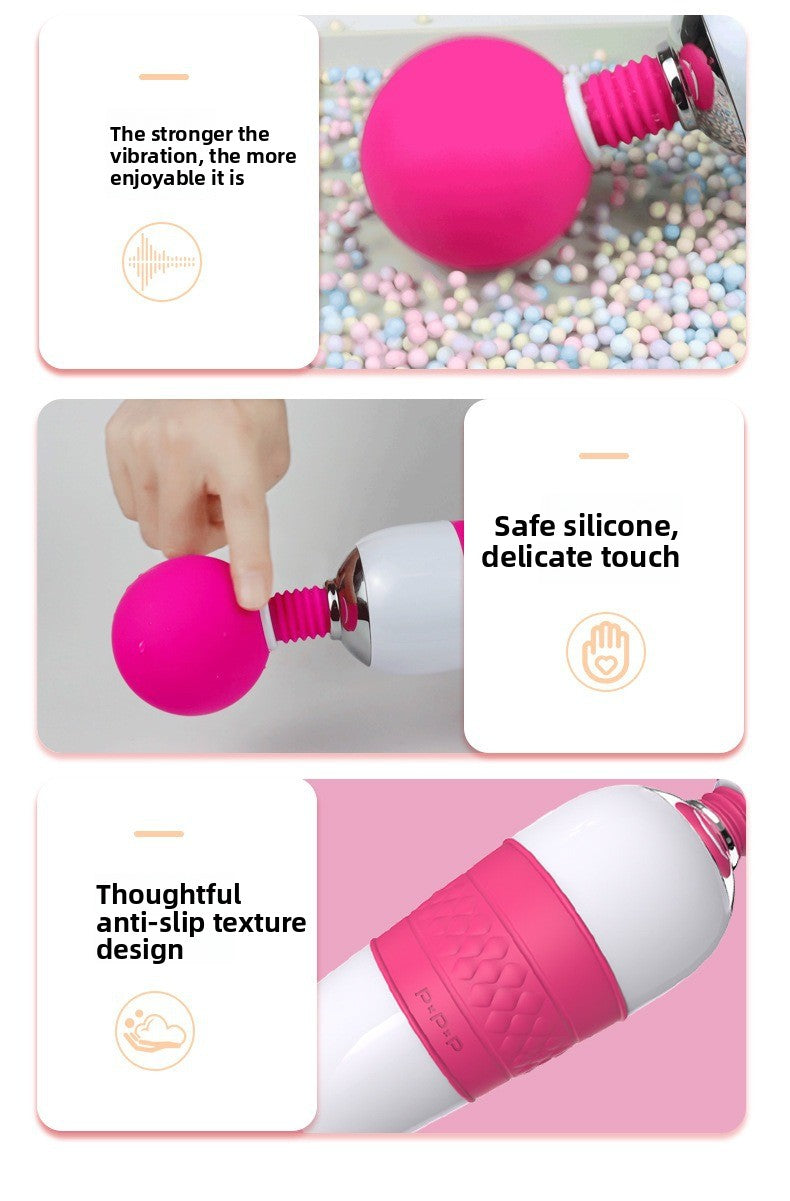 Female Sex Toys Factory Vibrator Female Instant Orgasm Masturbator Large Head Strong Vibration Adult Products AV Massage Stick