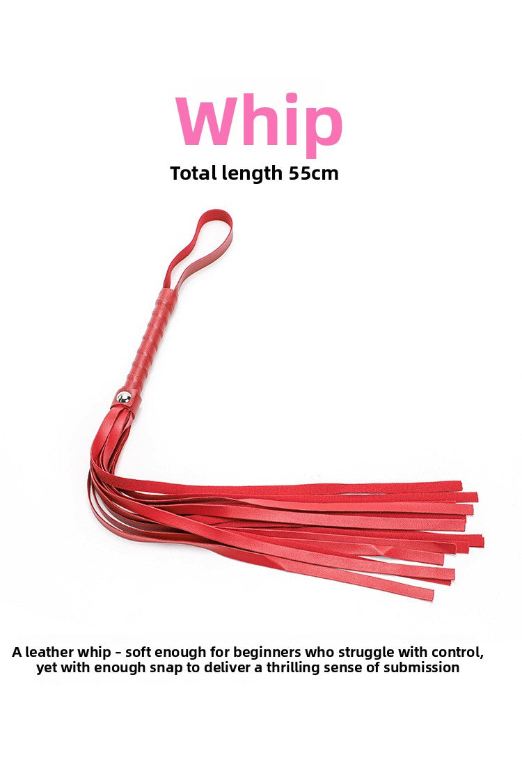 Adult Erotic Plush 10-Piece Set Female Leather Handcuffs Couple Flirting Bondage Restraint Alternative Sex Toys