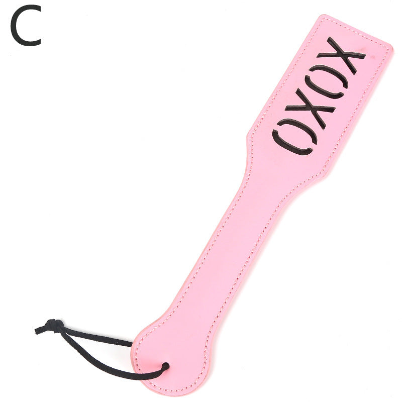 Adult Sex Toys SM Props XOXO Leather Letter Spanker SP Punishment Training Sex Discipline Ruler Manufacturer