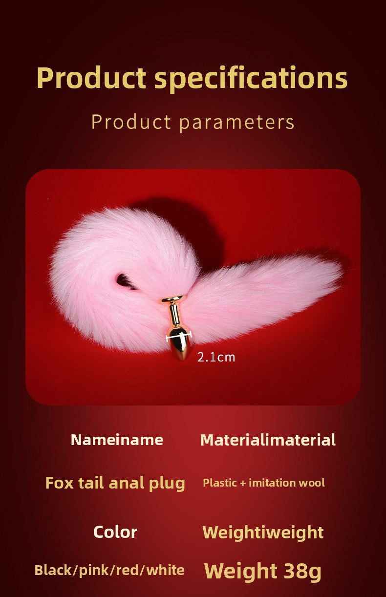 Sexy SM Props Mini Anal Plug Fox Tail Couple Flirting Torture Tool Back Court Plug Anal Expander Punishment Toy