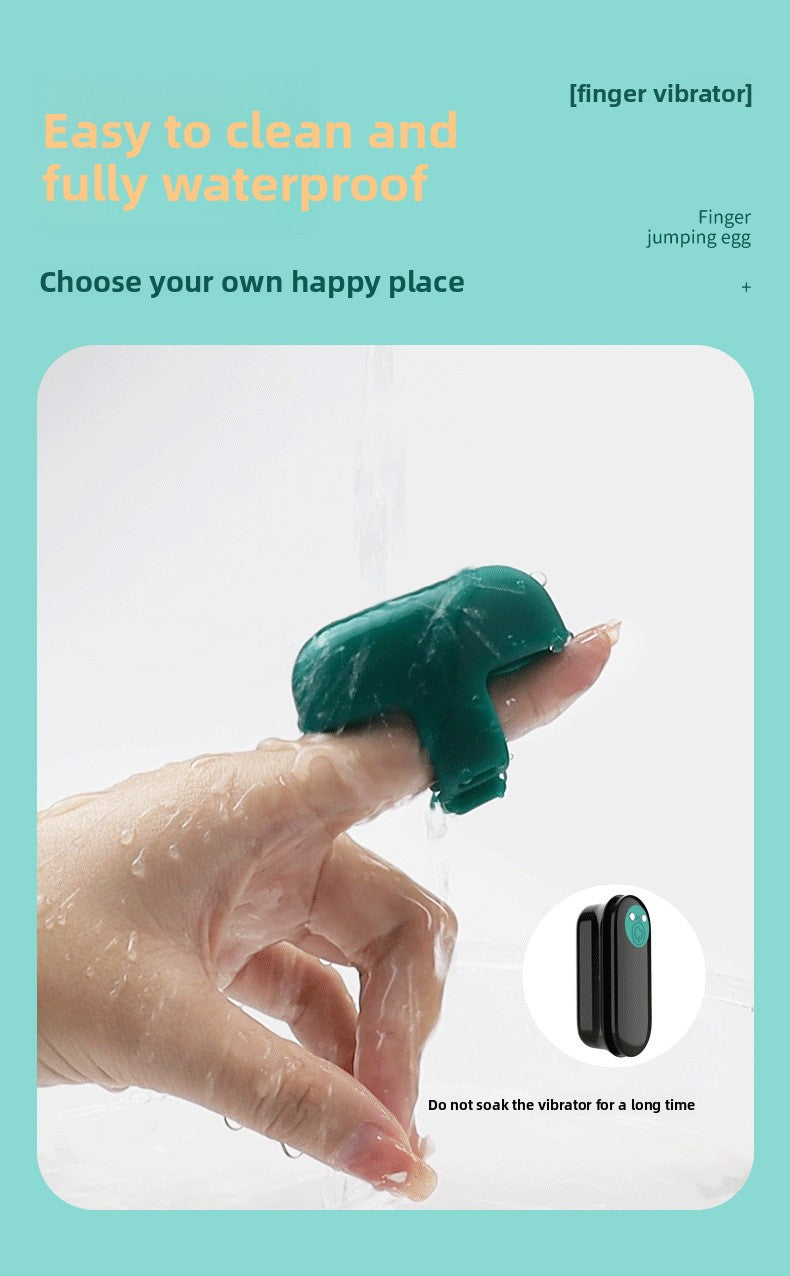 Finger Vibrator Female Masturbator Clitoral Stimulation Effort-Saving Vibrating Finger Ring Erotic Finger Vibrator